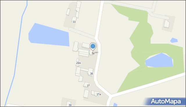 Łęka, Łęka, 34, mapa Łęka