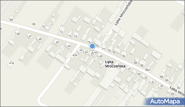 Łęka Mroczeńska, Łęka Mroczeńska, 41, mapa Łęka Mroczeńska