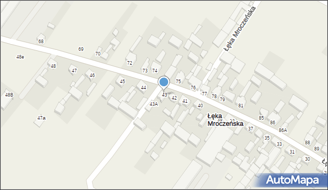 Łęka Mroczeńska, Łęka Mroczeńska, 43, mapa Łęka Mroczeńska