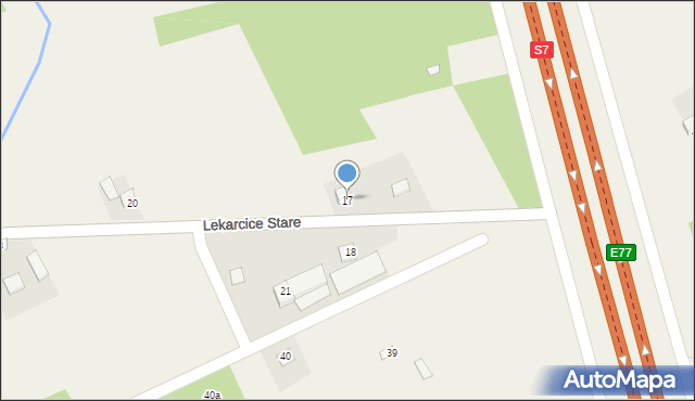 Lekarcice Stare, Lekarcice Stare, 17, mapa Lekarcice Stare