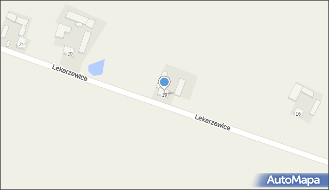 Lekarzewice, Lekarzewice, 19, mapa Lekarzewice