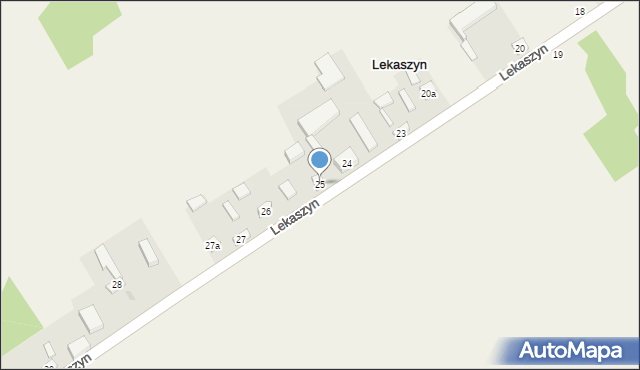 Lekaszyn, Lekaszyn, 25, mapa Lekaszyn