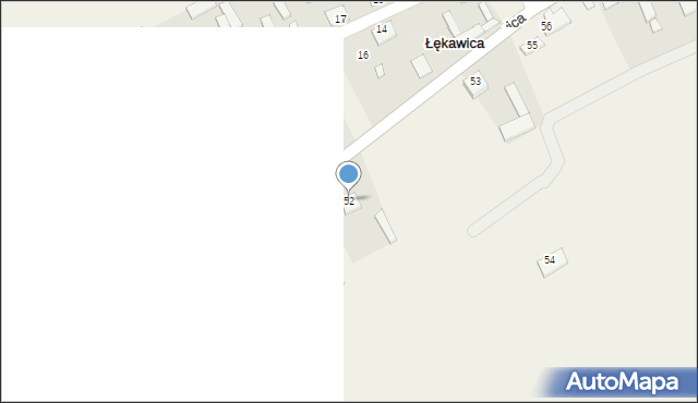 Łękawica, Łękawica, 52, mapa Łękawica