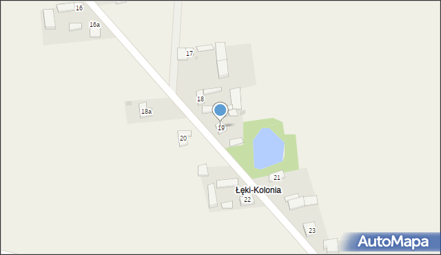 Łęki, Łęki, 19, mapa Łęki