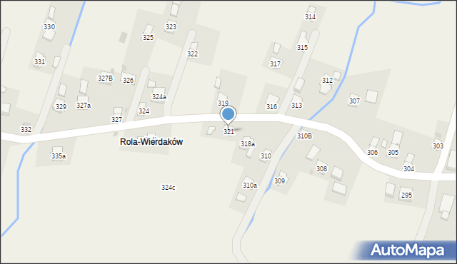 Łęki Dukielskie, Łęki Dukielskie, 321, mapa Łęki Dukielskie