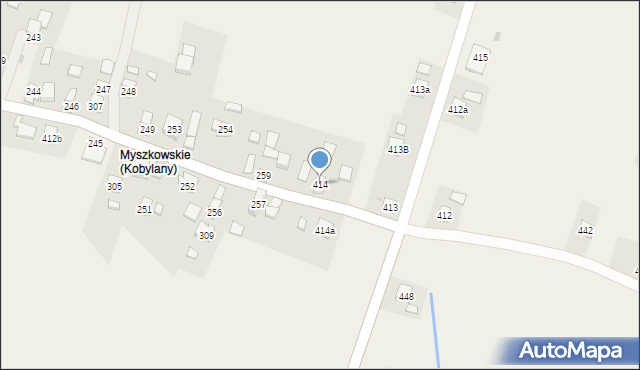 Łęki Dukielskie, Łęki Dukielskie, 414, mapa Łęki Dukielskie