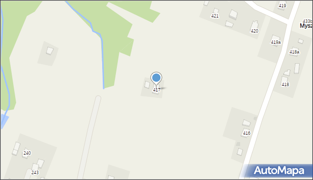 Łęki Dukielskie, Łęki Dukielskie, 417, mapa Łęki Dukielskie
