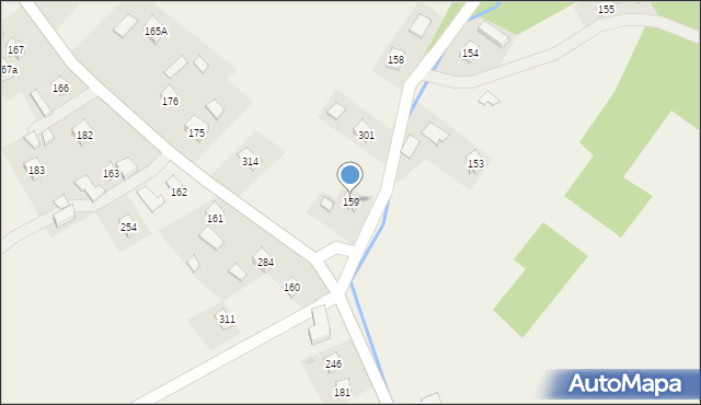 Łęki Strzyżowskie, Łęki Strzyżowskie, 159, mapa Łęki Strzyżowskie