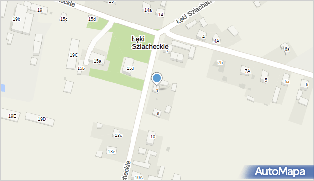 Łęki Szlacheckie, Łęki Szlacheckie, 8, mapa Łęki Szlacheckie