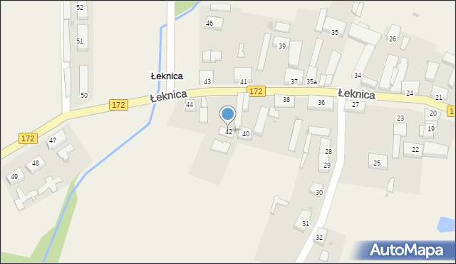 Łeknica, Łeknica, 42, mapa Łeknica