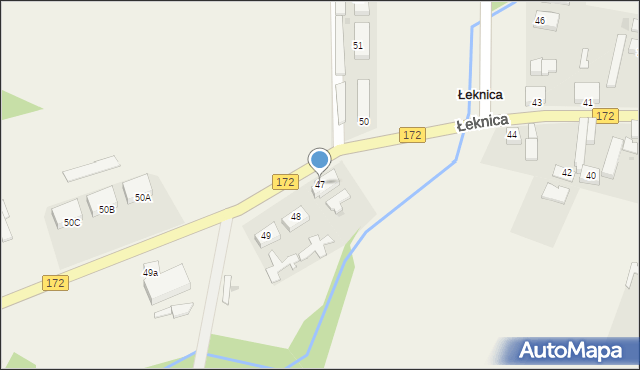 Łeknica, Łeknica, 47, mapa Łeknica