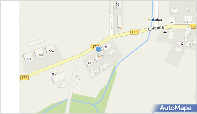 Łeknica, Łeknica, 48, mapa Łeknica