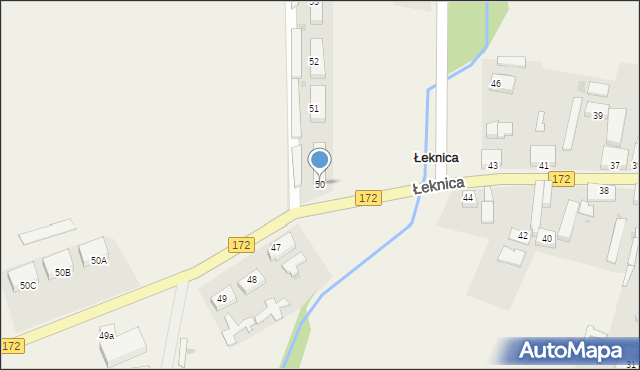 Łeknica, Łeknica, 50, mapa Łeknica