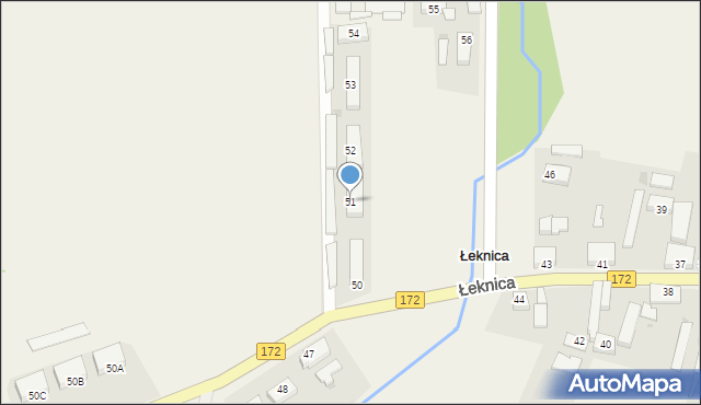 Łeknica, Łeknica, 51, mapa Łeknica