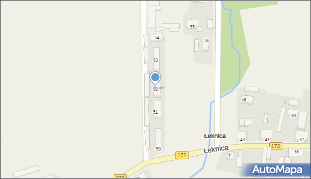 Łeknica, Łeknica, 52, mapa Łeknica