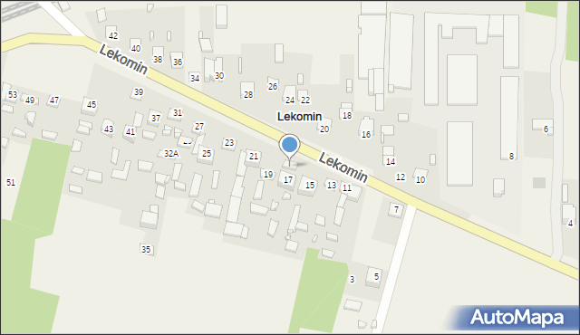 Lekomin, Lekomin, 17a, mapa Lekomin