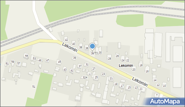 Lekomin, Lekomin, 34, mapa Lekomin