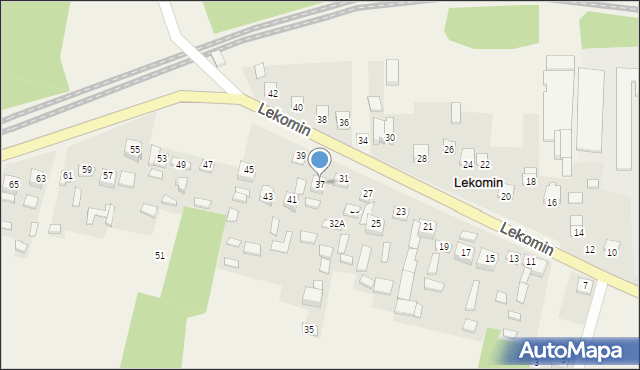 Lekomin, Lekomin, 37, mapa Lekomin