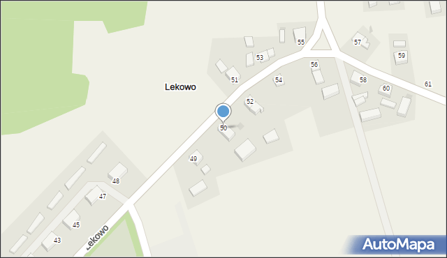 Lekowo, Lekowo, 50, mapa Lekowo