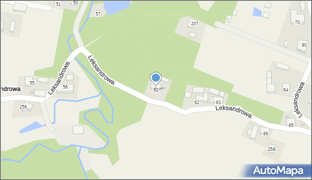 Leksandrowa, Leksandrowa, 61, mapa Leksandrowa