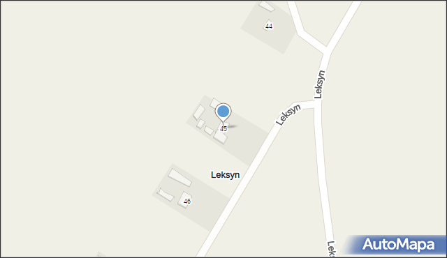 Leksyn, Leksyn, 45, mapa Leksyn