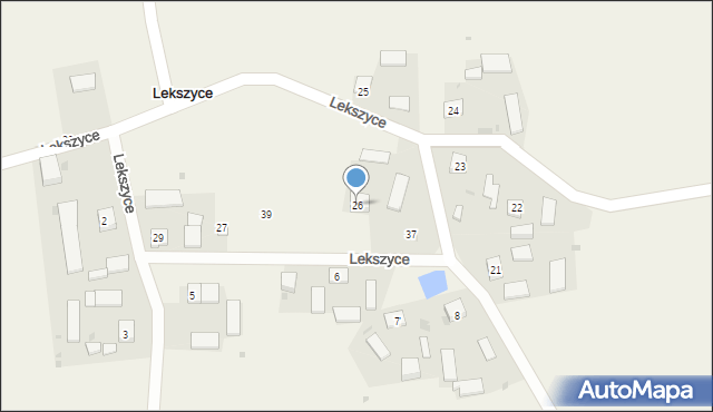 Lekszyce, Lekszyce, 26, mapa Lekszyce