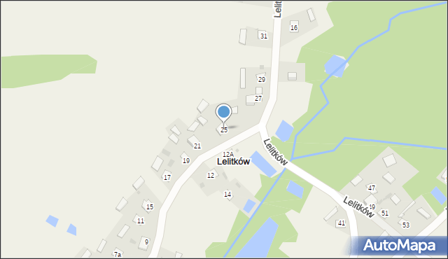 Lelitków, Lelitków, 25, mapa Lelitków