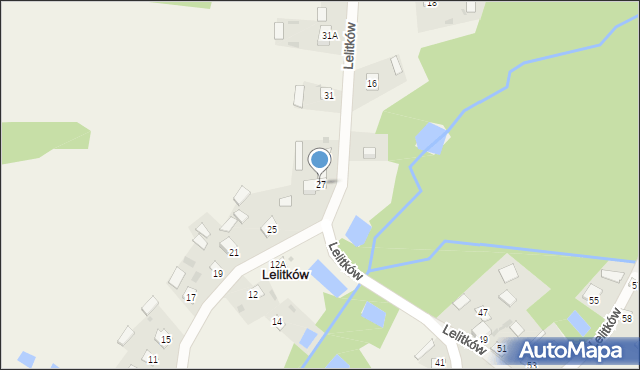 Lelitków, Lelitków, 27, mapa Lelitków