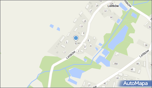 Lelitków, Lelitków, 5, mapa Lelitków