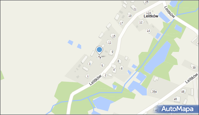 Lelitków, Lelitków, 7a, mapa Lelitków