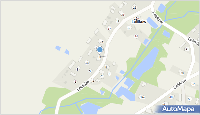 Lelitków, Lelitków, 9, mapa Lelitków
