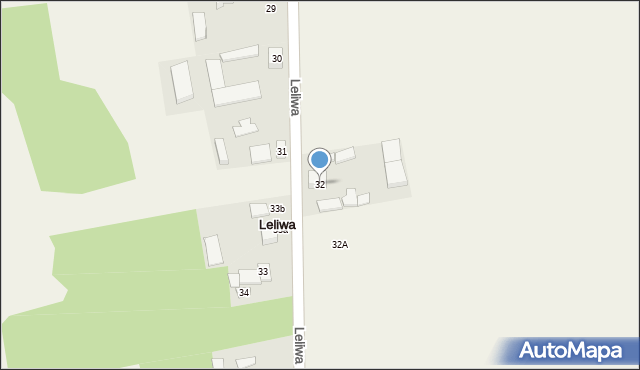 Leliwa, Leliwa, 32, mapa Leliwa