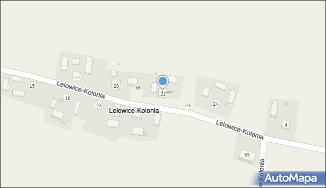 Lelowice-Kolonia, Lelowice-Kolonia, 21, mapa Lelowice-Kolonia