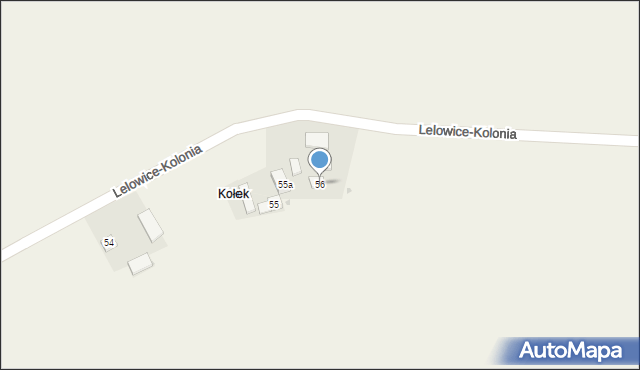 Lelowice-Kolonia, Lelowice-Kolonia, 56, mapa Lelowice-Kolonia