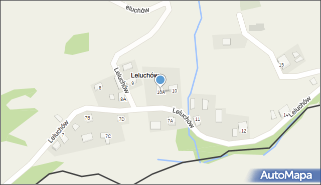 Leluchów, Leluchów, 10A, mapa Leluchów