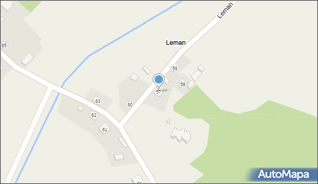 Leman, Leman, 57, mapa Leman