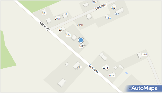 Lemany, Lemany, 20F, mapa Lemany