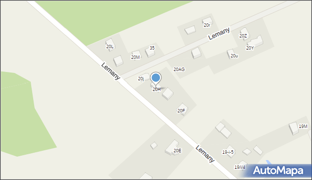 Lemany, Lemany, 20H, mapa Lemany