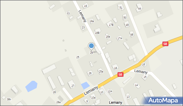 Lemany, Lemany, 24, mapa Lemany
