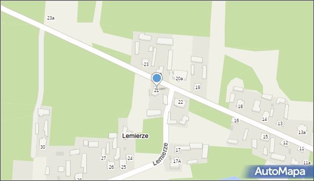 Lemierze, Lemierze, 21, mapa Lemierze