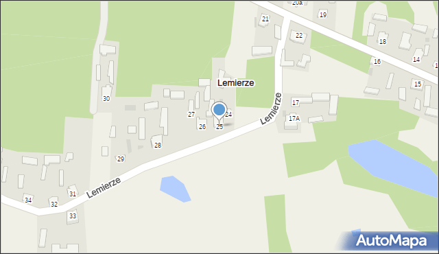 Lemierze, Lemierze, 25, mapa Lemierze