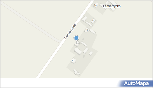 Lemierzycko, Lemierzycko, 7, mapa Lemierzycko