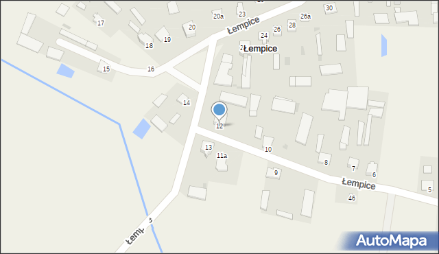 Łempice, Łempice, 12, mapa Łempice