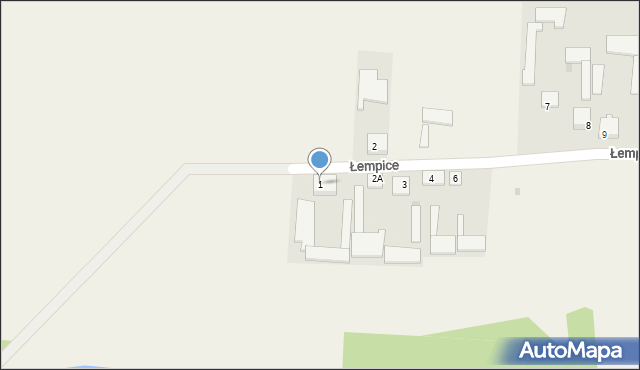 Łempice, Łempice, 1, mapa Łempice
