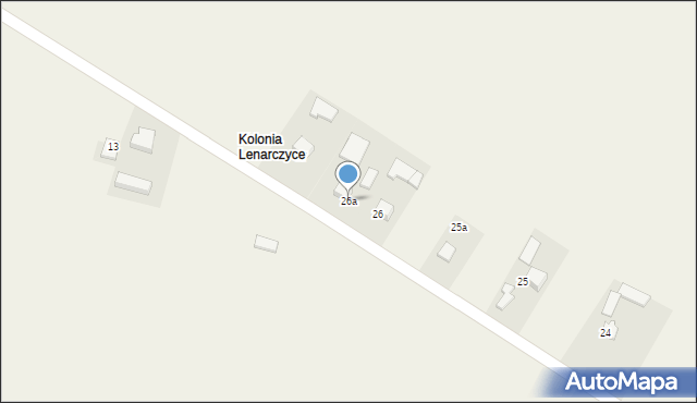 Lenarczyce, Lenarczyce, 26a, mapa Lenarczyce