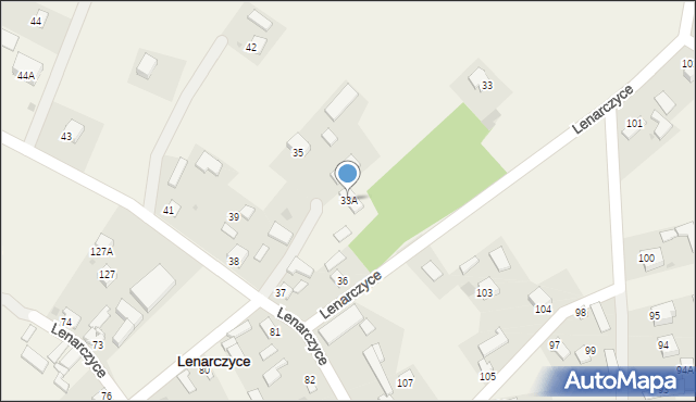 Lenarczyce, Lenarczyce, 33A, mapa Lenarczyce