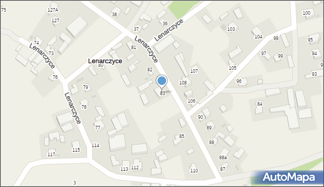 Lenarczyce, Lenarczyce, 83, mapa Lenarczyce