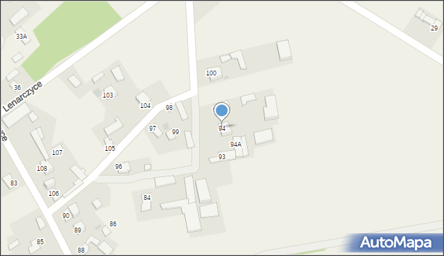 Lenarczyce, Lenarczyce, 94, mapa Lenarczyce