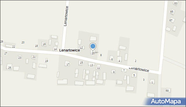 Lenartowice, Lenartowice, 10, mapa Lenartowice