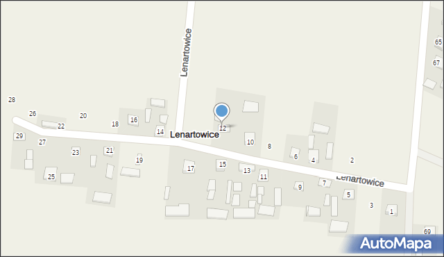 Lenartowice, Lenartowice, 12, mapa Lenartowice